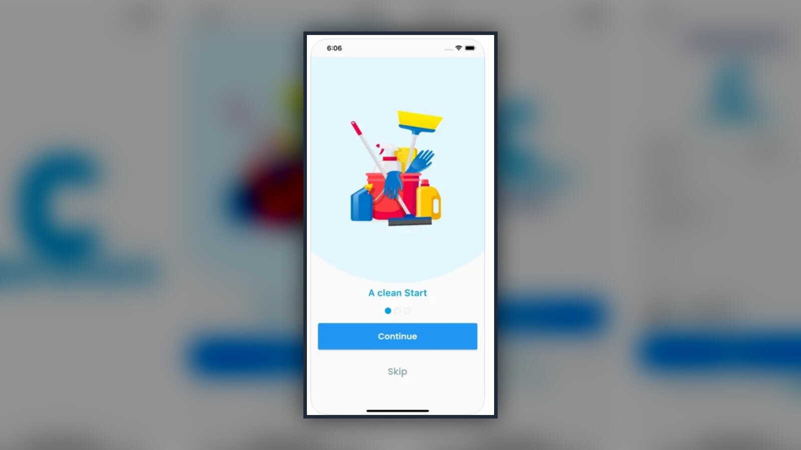 Clean And More mobile application showcase