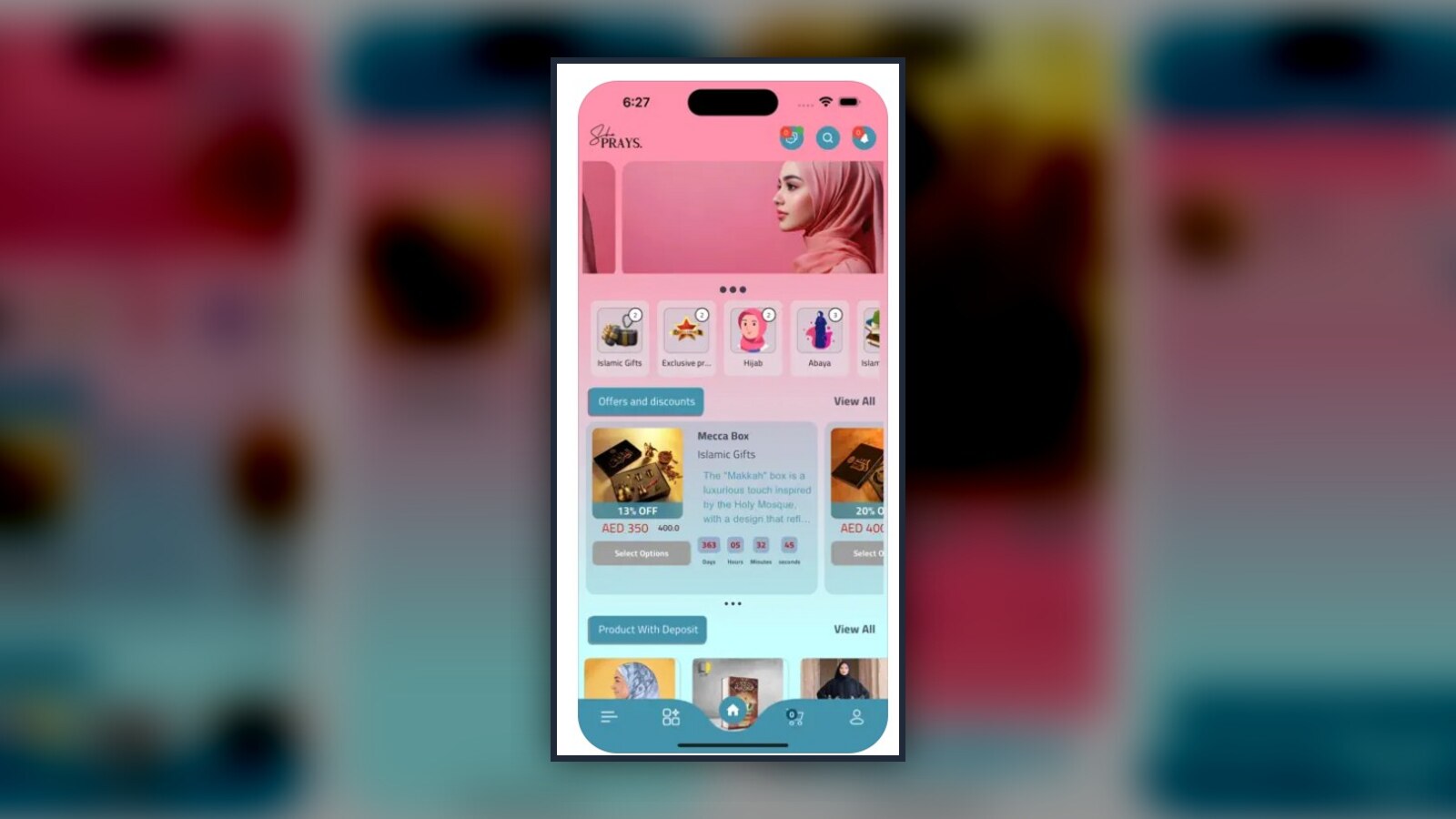 ShePrays mobile application showcase